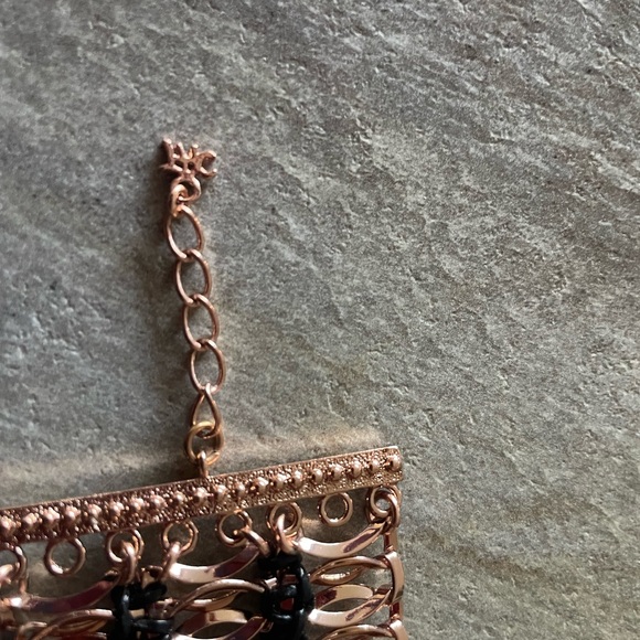 FAC - Rose gold and black faux leather bracelet - Picture 3 of 3